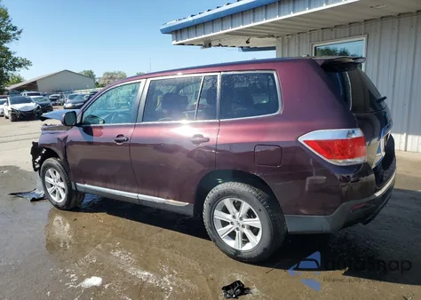 2012 Toyota Highlander Base z USA, uszkodzony, nr VIN 5TDBK3EH2CS147232